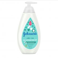 Johnson's ® Milk + Rice  Hair and Body Baby Bath